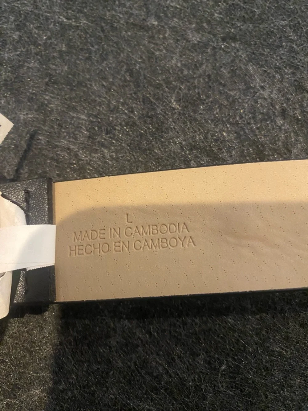 Target Black Kids Belt with White Daisy Accents